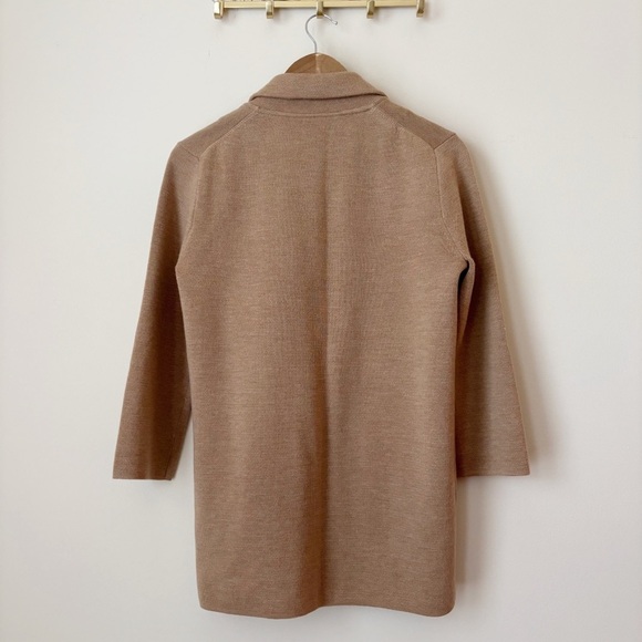 J.Crew Sophie Merino Wool Sweater Blazer XS Tan - Picture 4 of 8